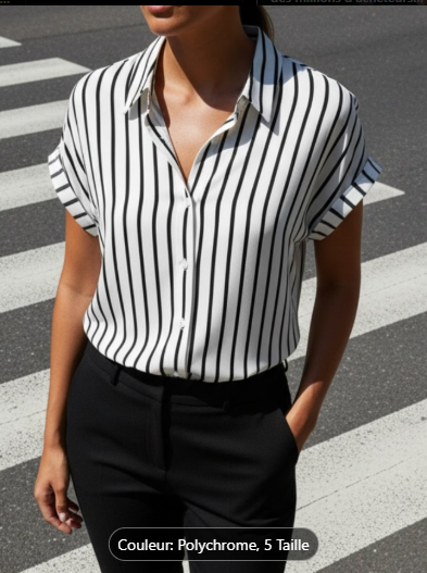 chemise manches courtes femmes
