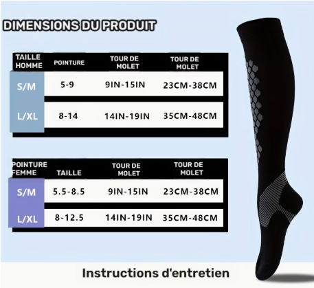 CHAUSSETTES DE COMPRESSION