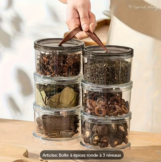 Boites de rangement à épices