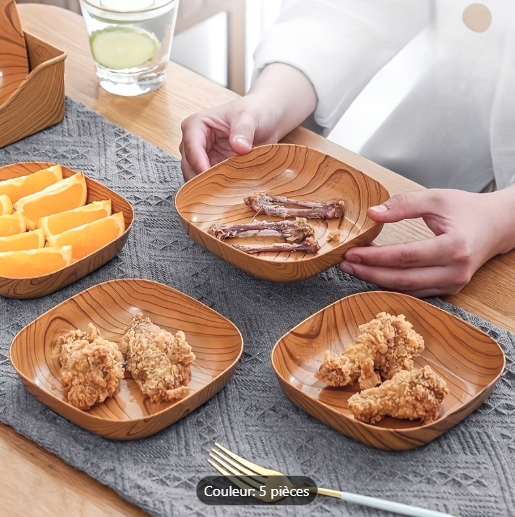 assiettes carrées